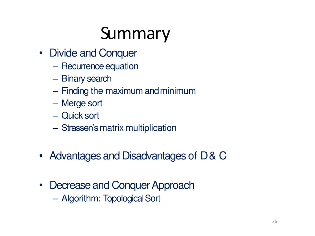 summary