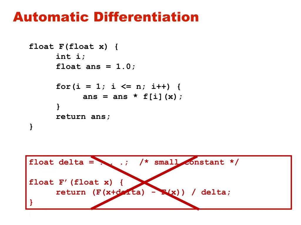 automatic differentiation 1