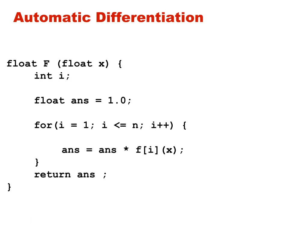automatic differentiation 2