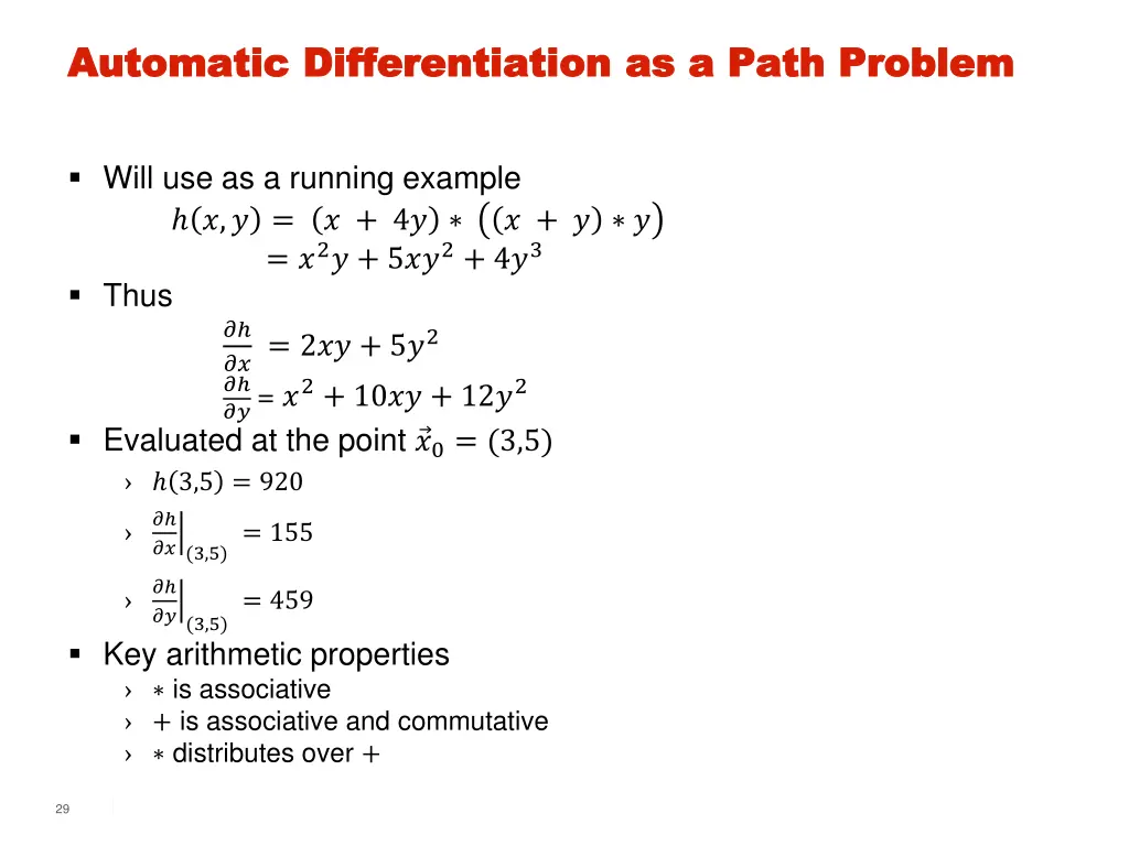 automatic differentiation as a path problem