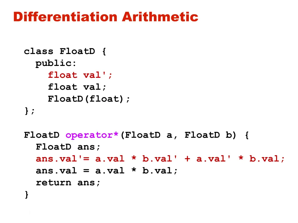 differentiation arithmetic 1
