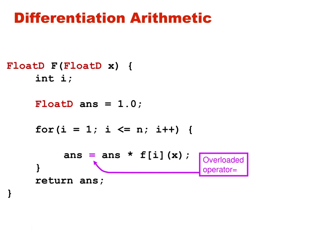differentiation arithmetic 7