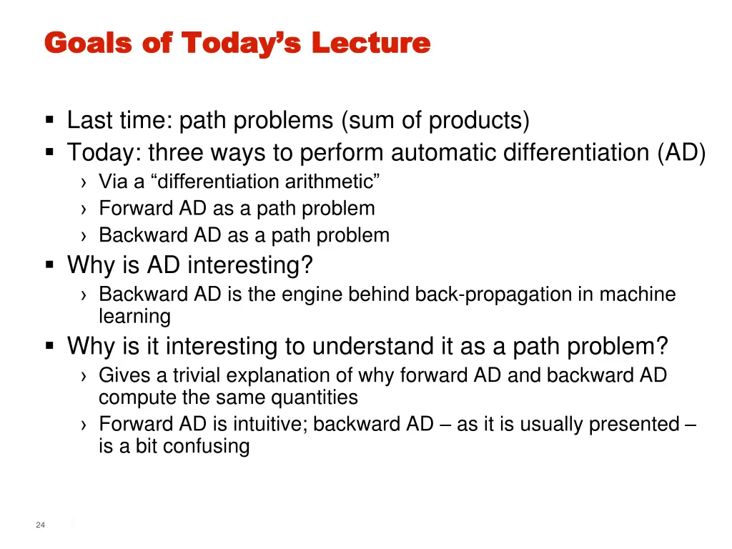 goals of today s lecture goals of today s lecture 1