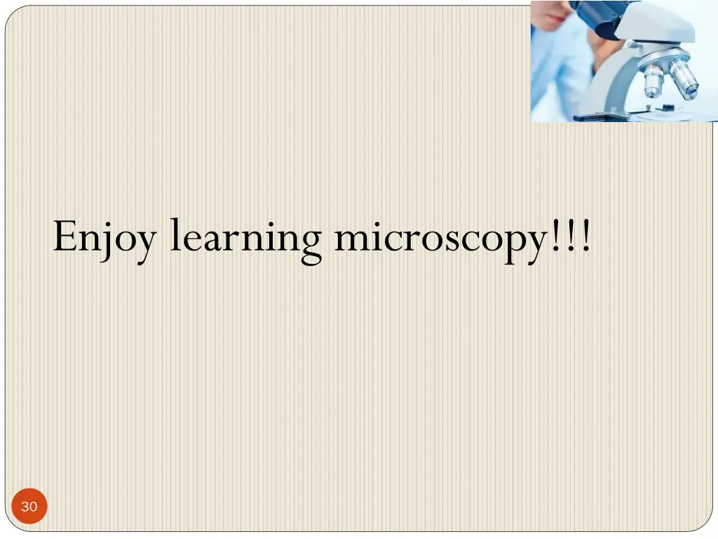enjoy learning microscopy