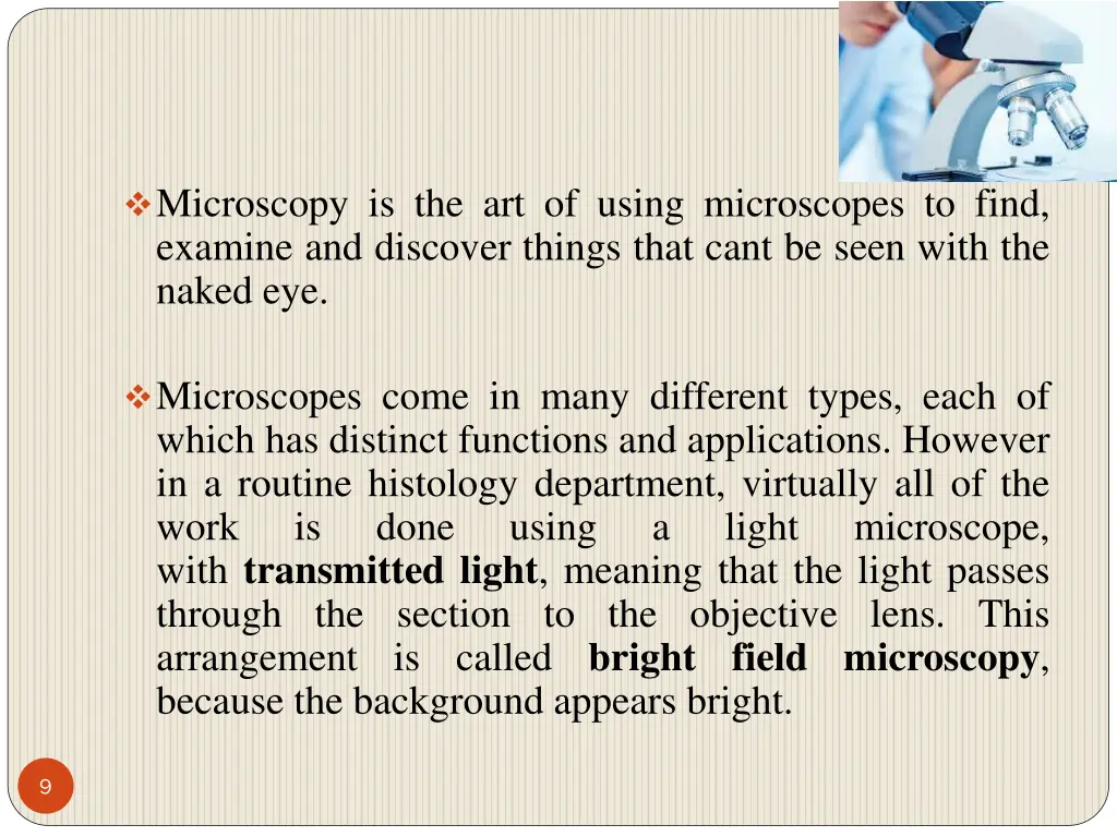 microscopy is the art of using microscopes