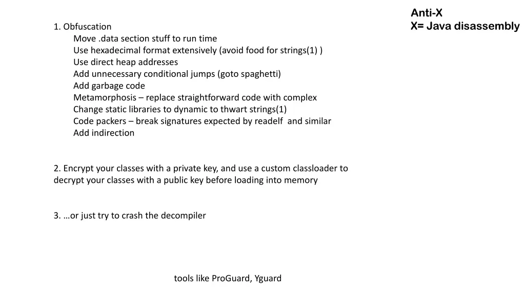 anti x x java disassembly