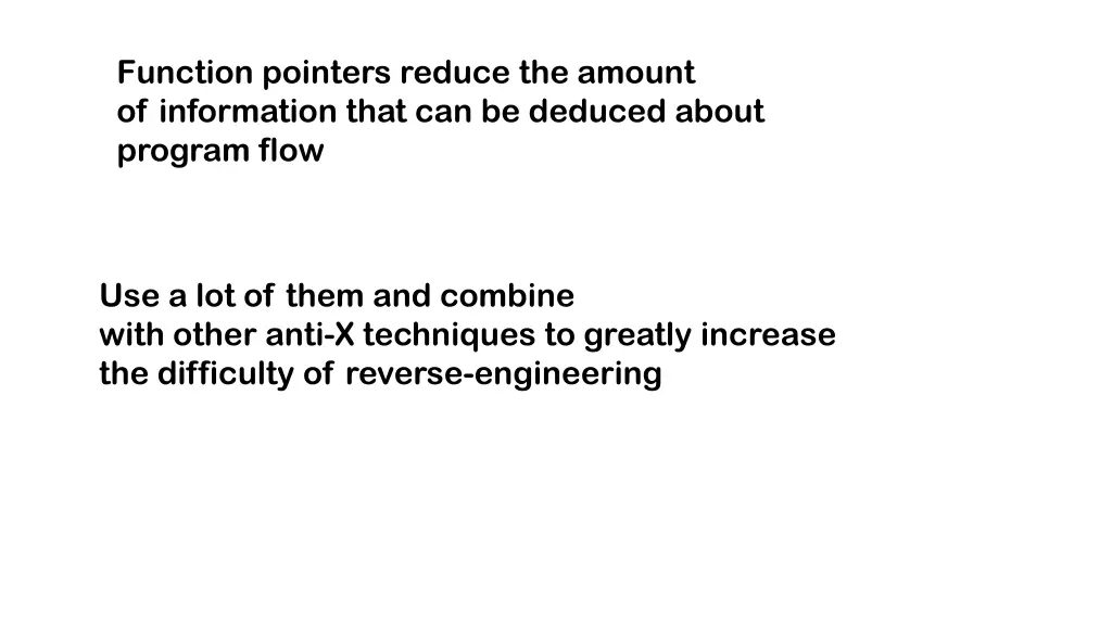 function pointers reduce the amount