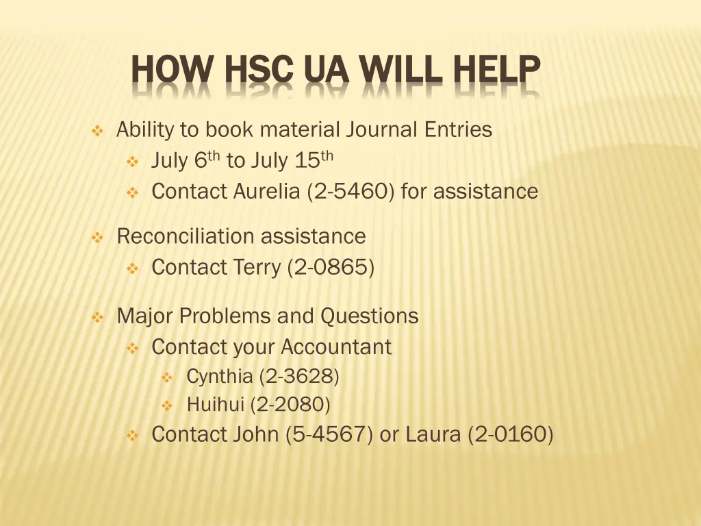 how hsc ua will help how hsc ua will help 1