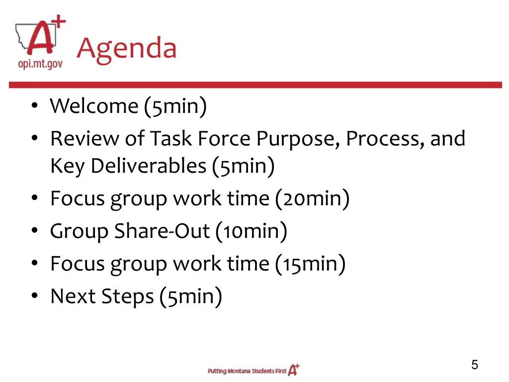 agenda