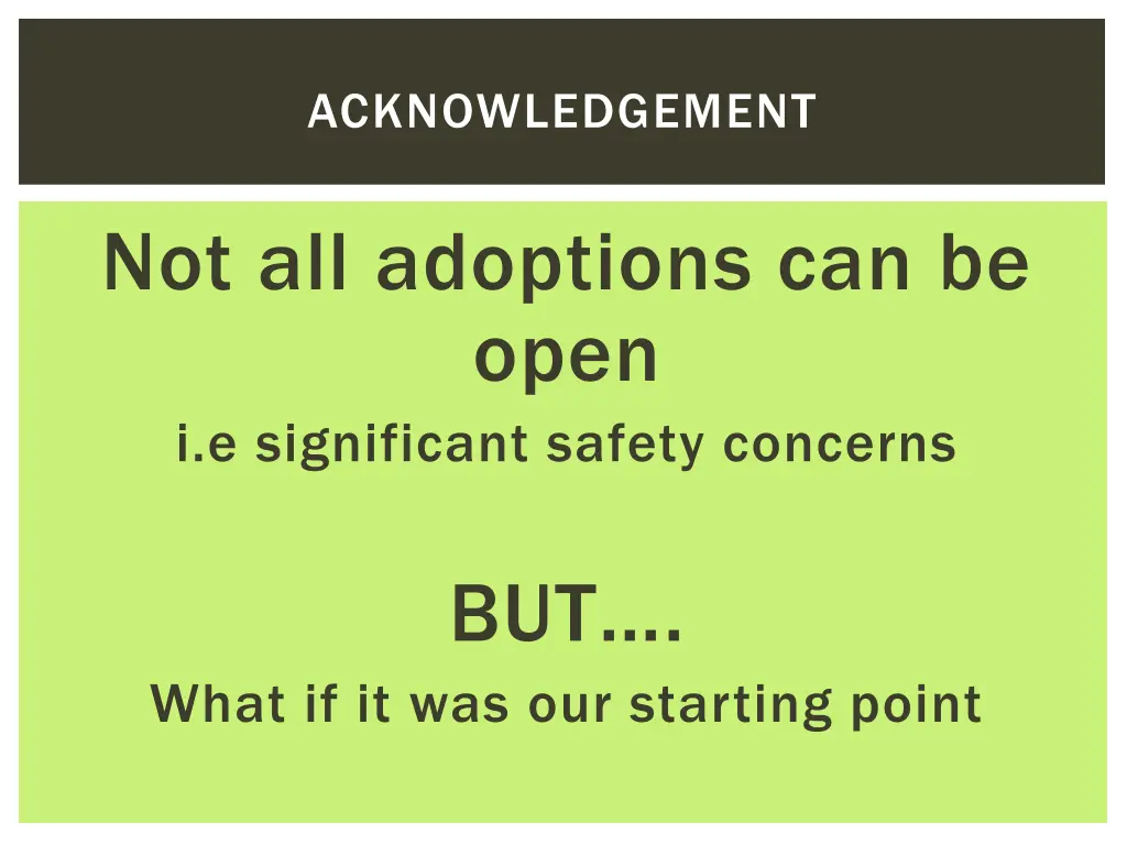 acknowledgement