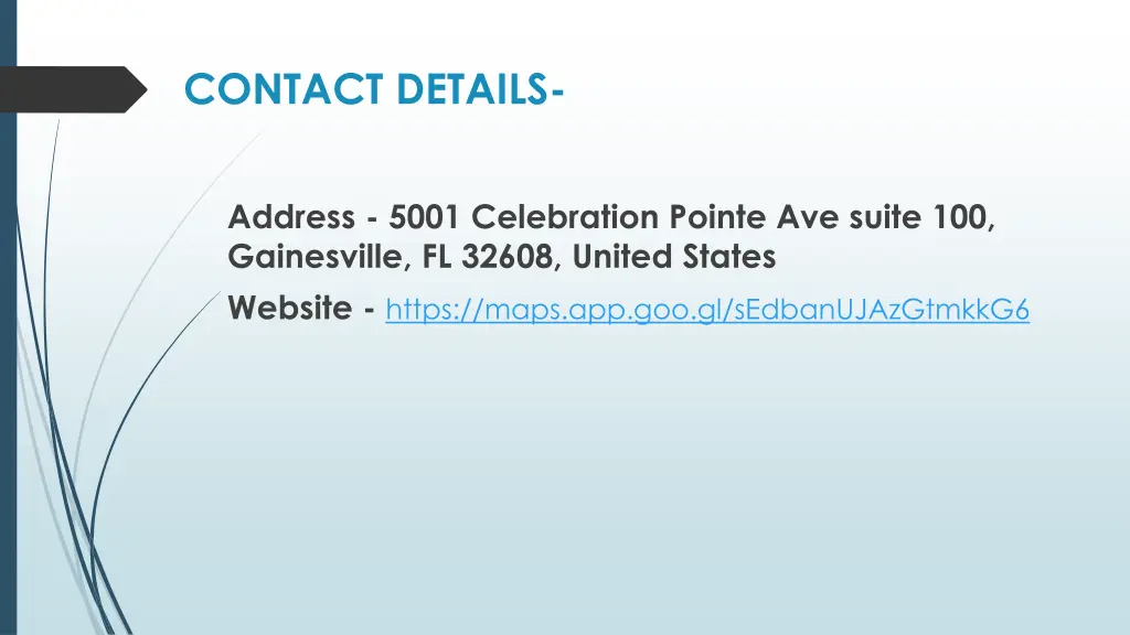 contact details