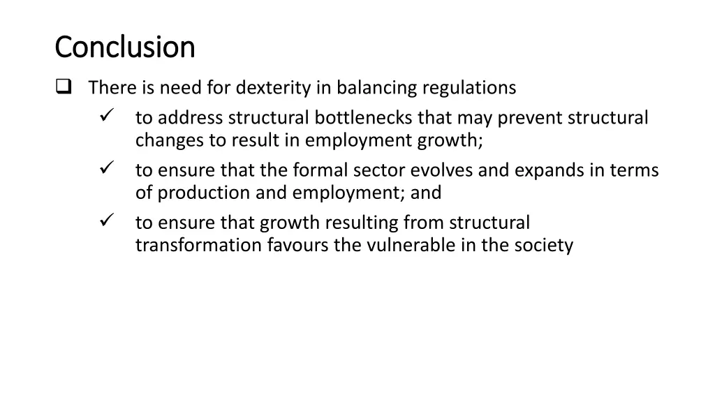 conclusion conclusion there is need for dexterity