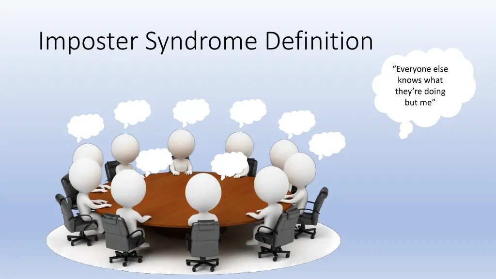 imposter syndrome definition 1