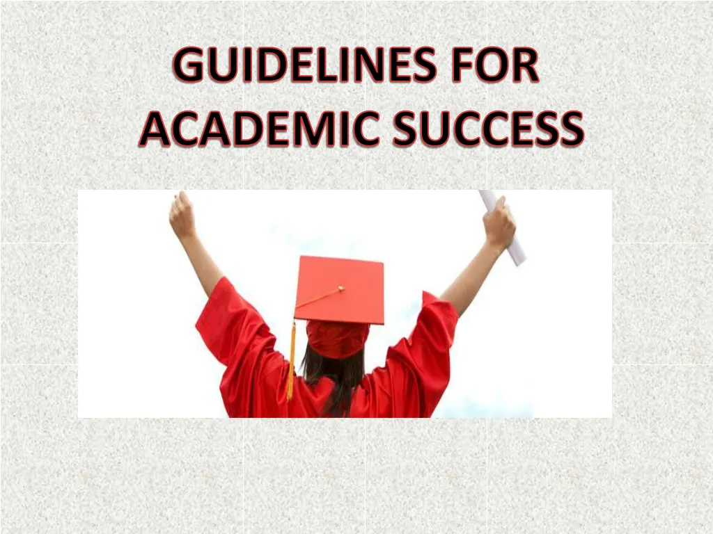guidelines for academic success