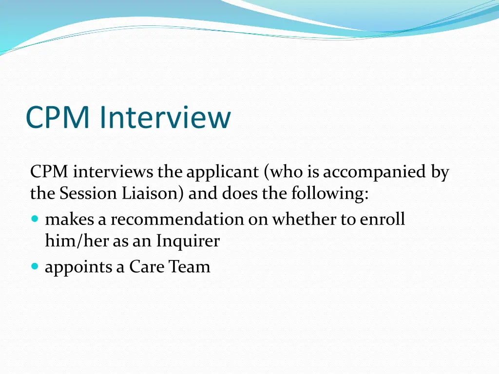cpm interview