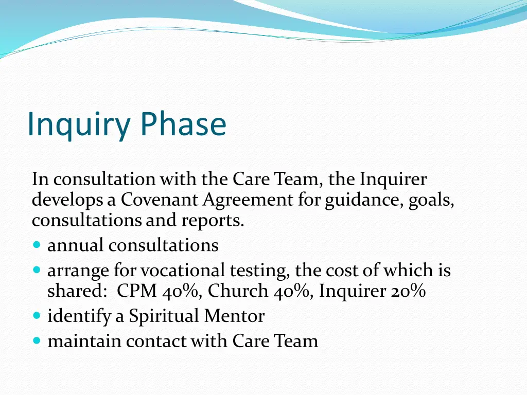 inquiry phase
