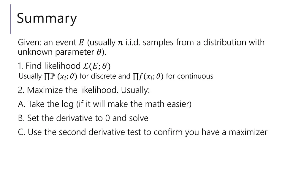 summary