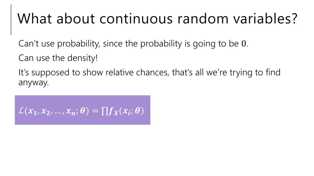 what about continuous random variables