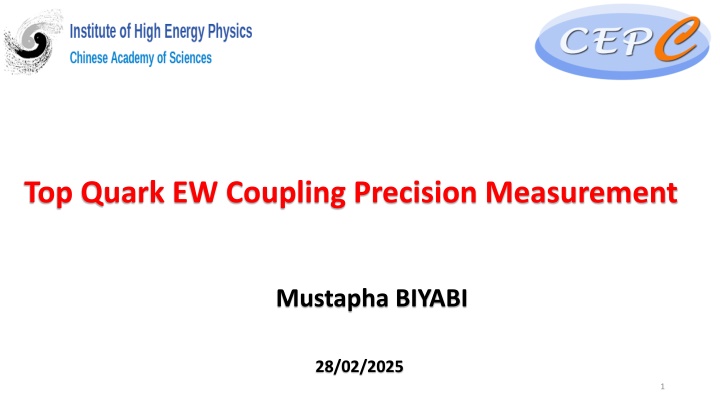 top quark ew coupling precision measurement