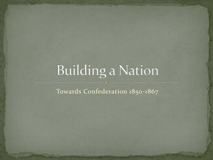 building a nation