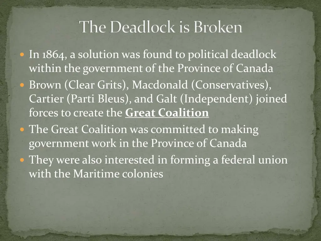 the deadlock is broken