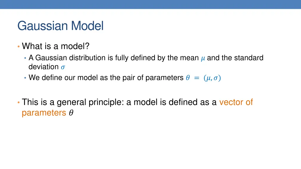 gaussian model