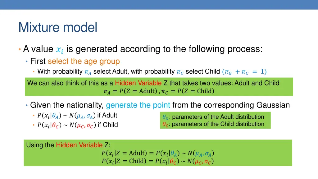 mixture model