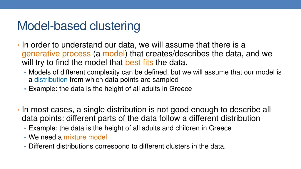 model based clustering