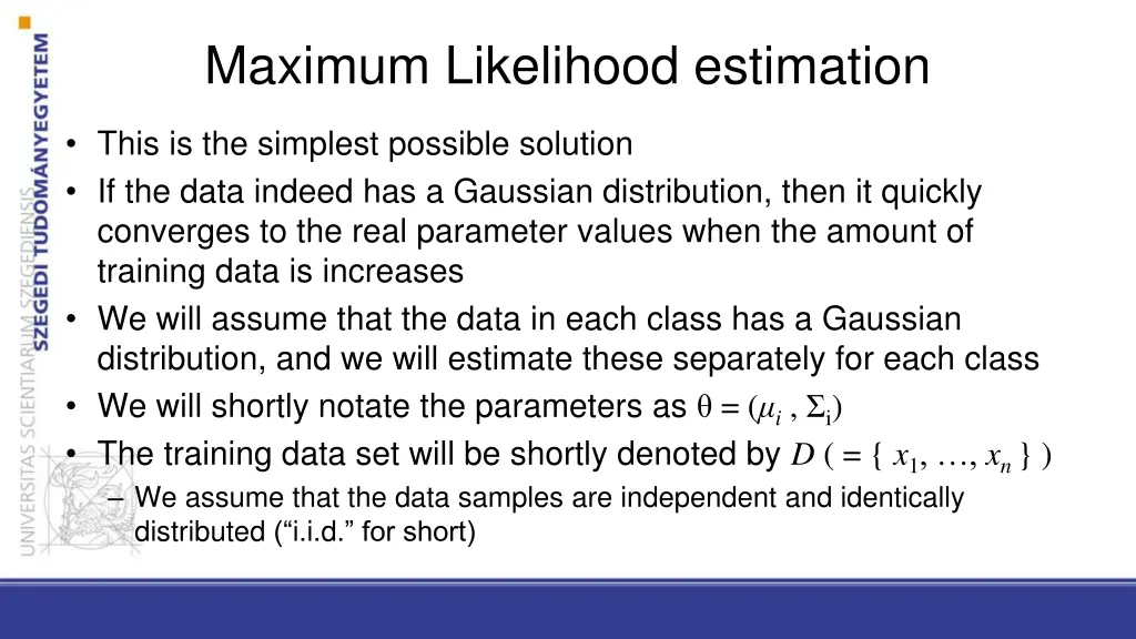 maximum likelihood estimation