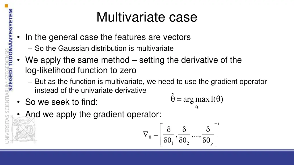 multivariate case