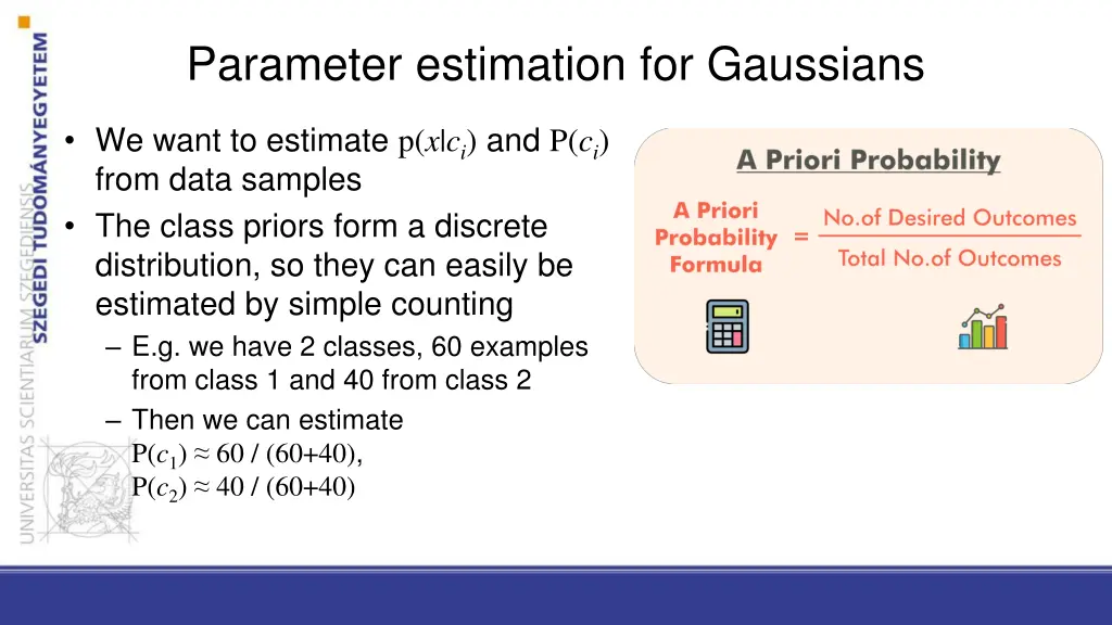 parameter estimation for gaussians