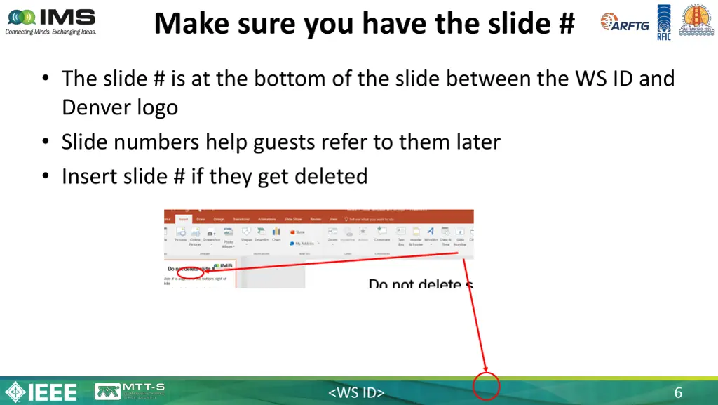 make sure you have the slide