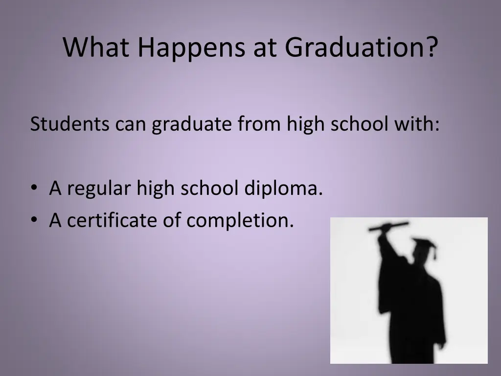 what happens at graduation