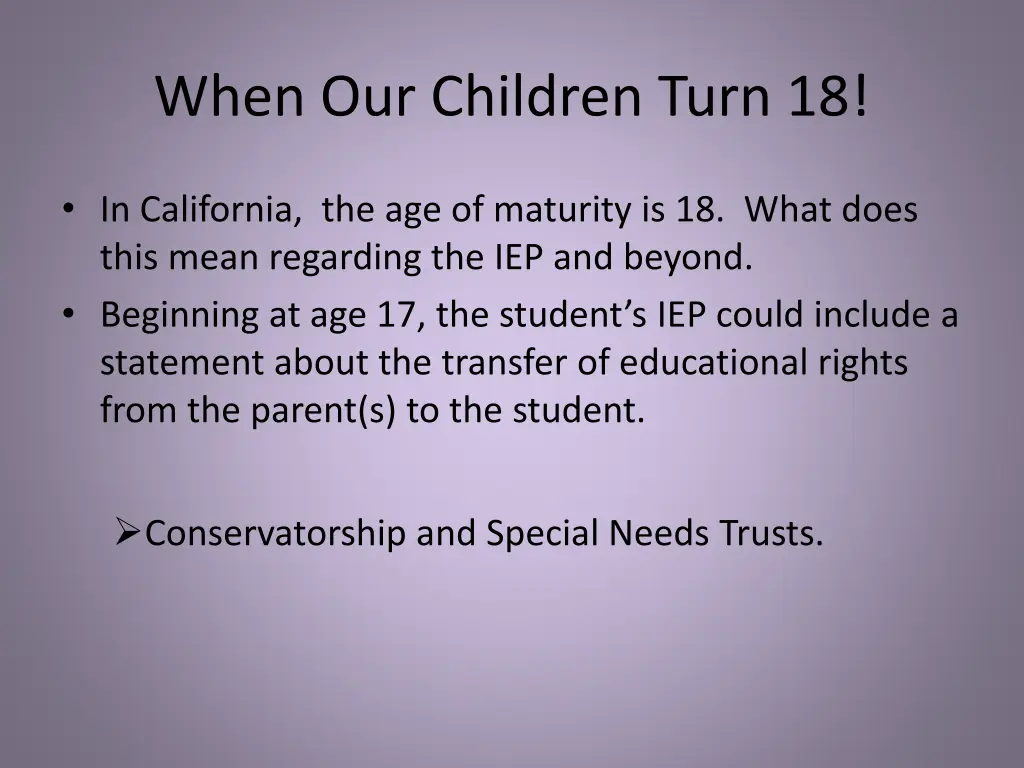 when our children turn 18
