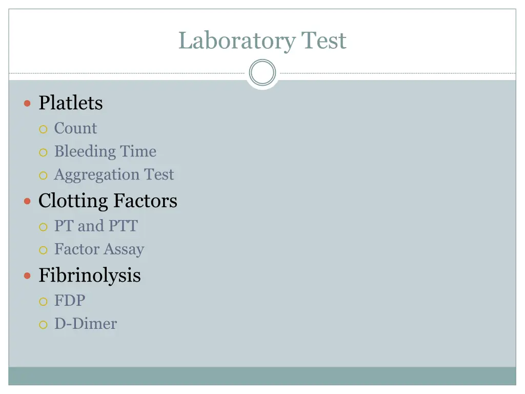 laboratory test