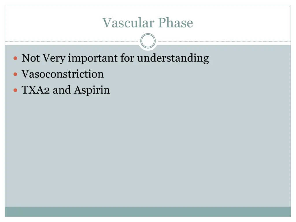 vascular phase