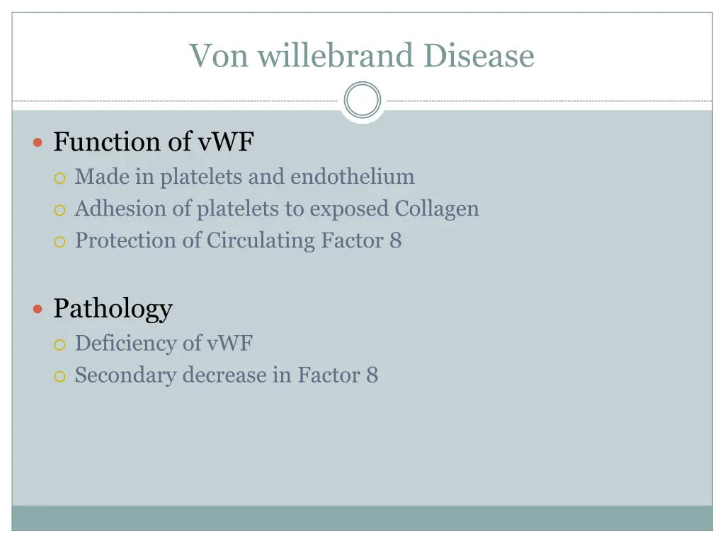 von willebrand disease