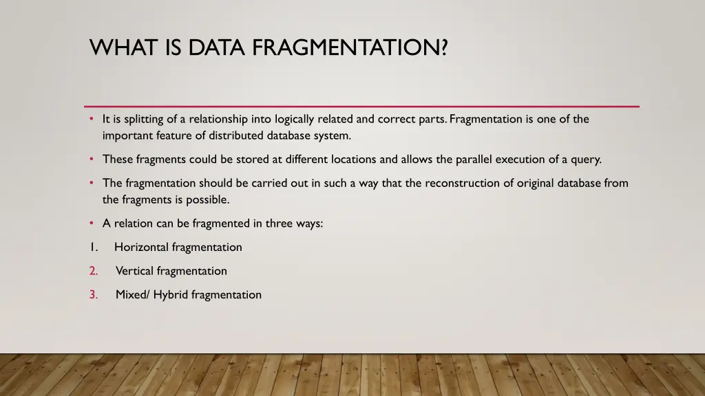 what is data fragmentation