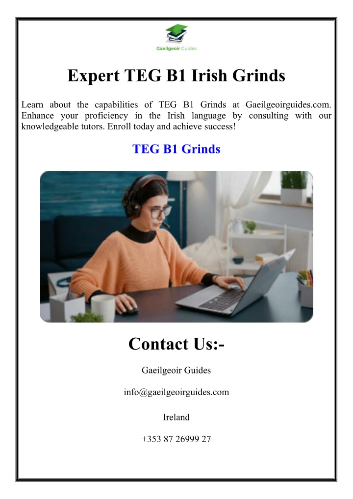 expert teg b1 irish grinds