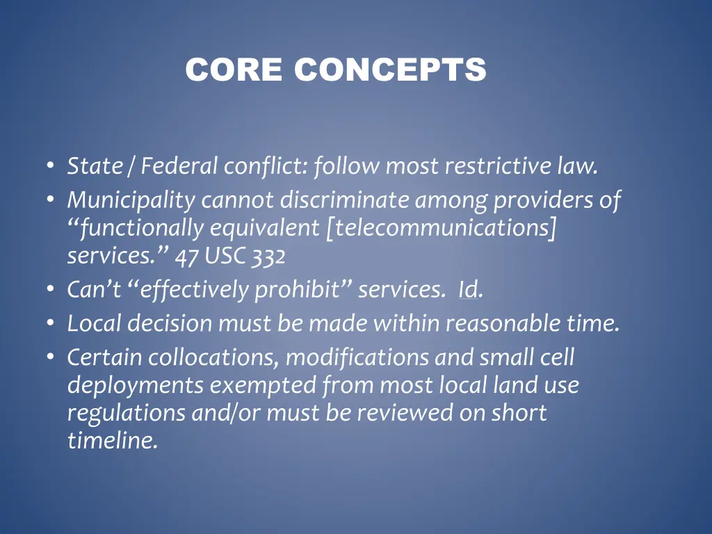 core concepts