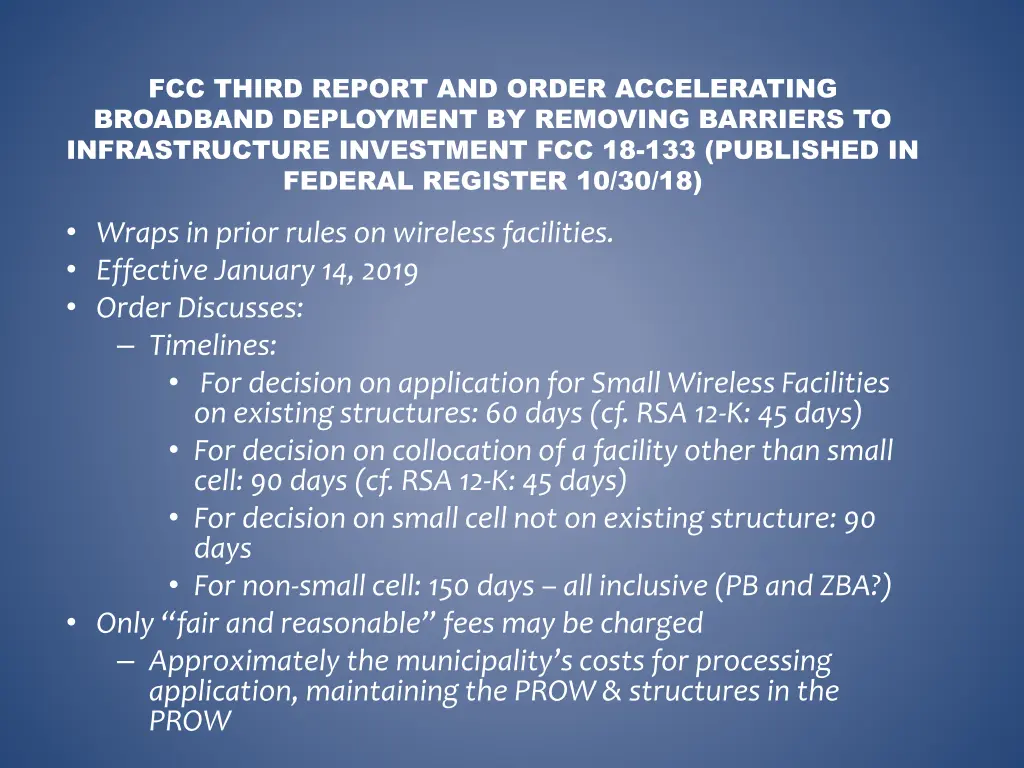 fcc third report and order accelerating broadband