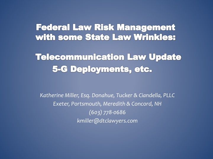 federal law risk management with some state