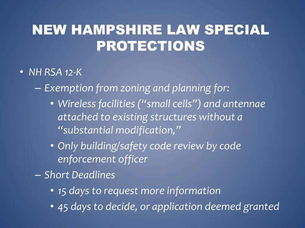 new hampshire law special protections