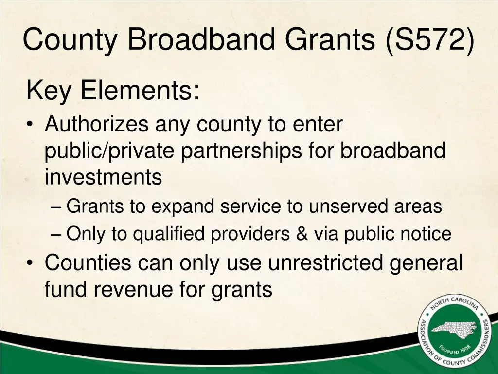 county broadband grants s572