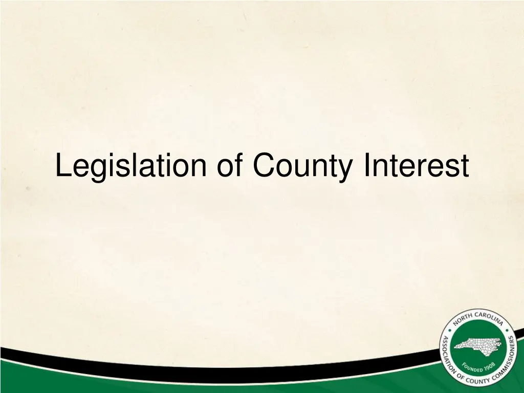 legislation of county interest