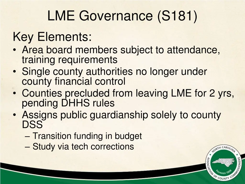 lme governance s181 key elements area board