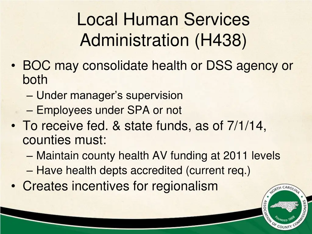 local human services administration h438 1
