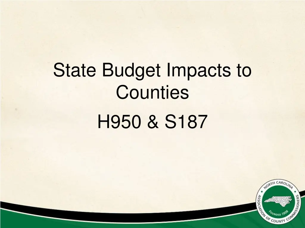 state budget impacts to counties h950 s187