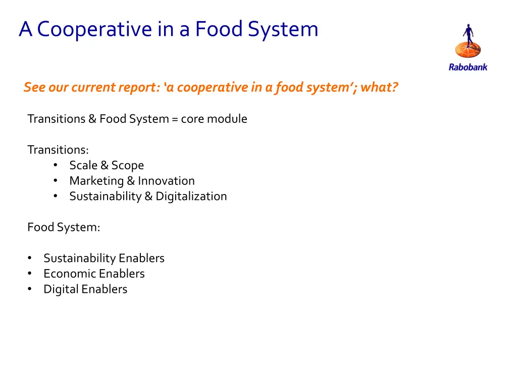 a cooperative in a food system