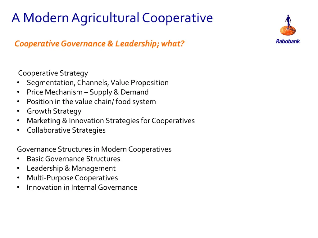 a modern agricultural cooperative 1